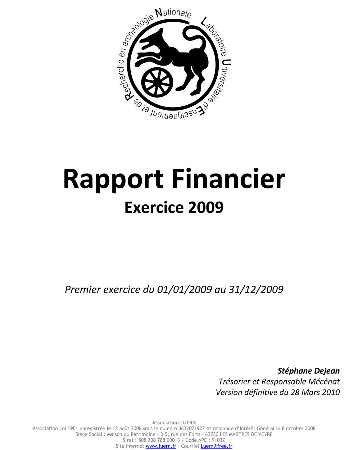 Rapport 2009